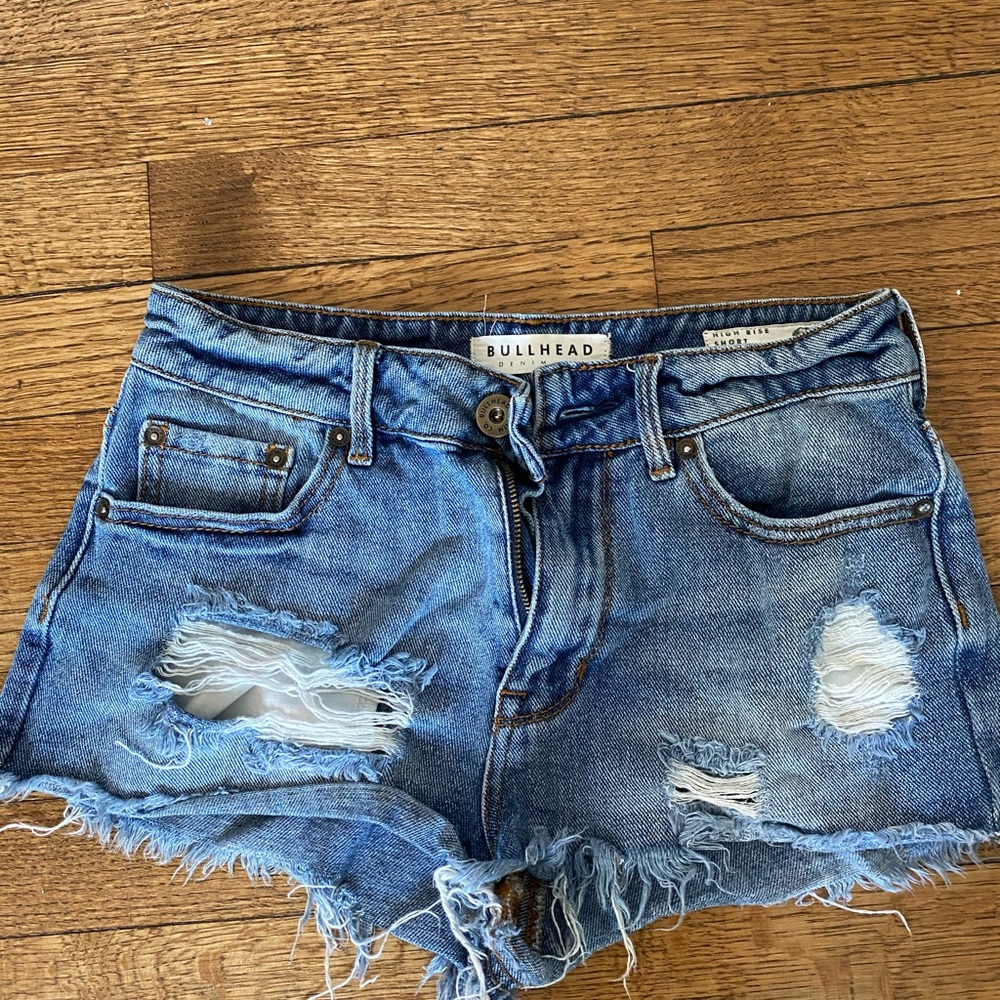 High Rise Denim Short